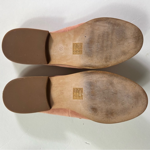 Madewell Elinor Loafers Mules Dusty Pink Suede Leather US 10 Women’s - Picture 4 of 10